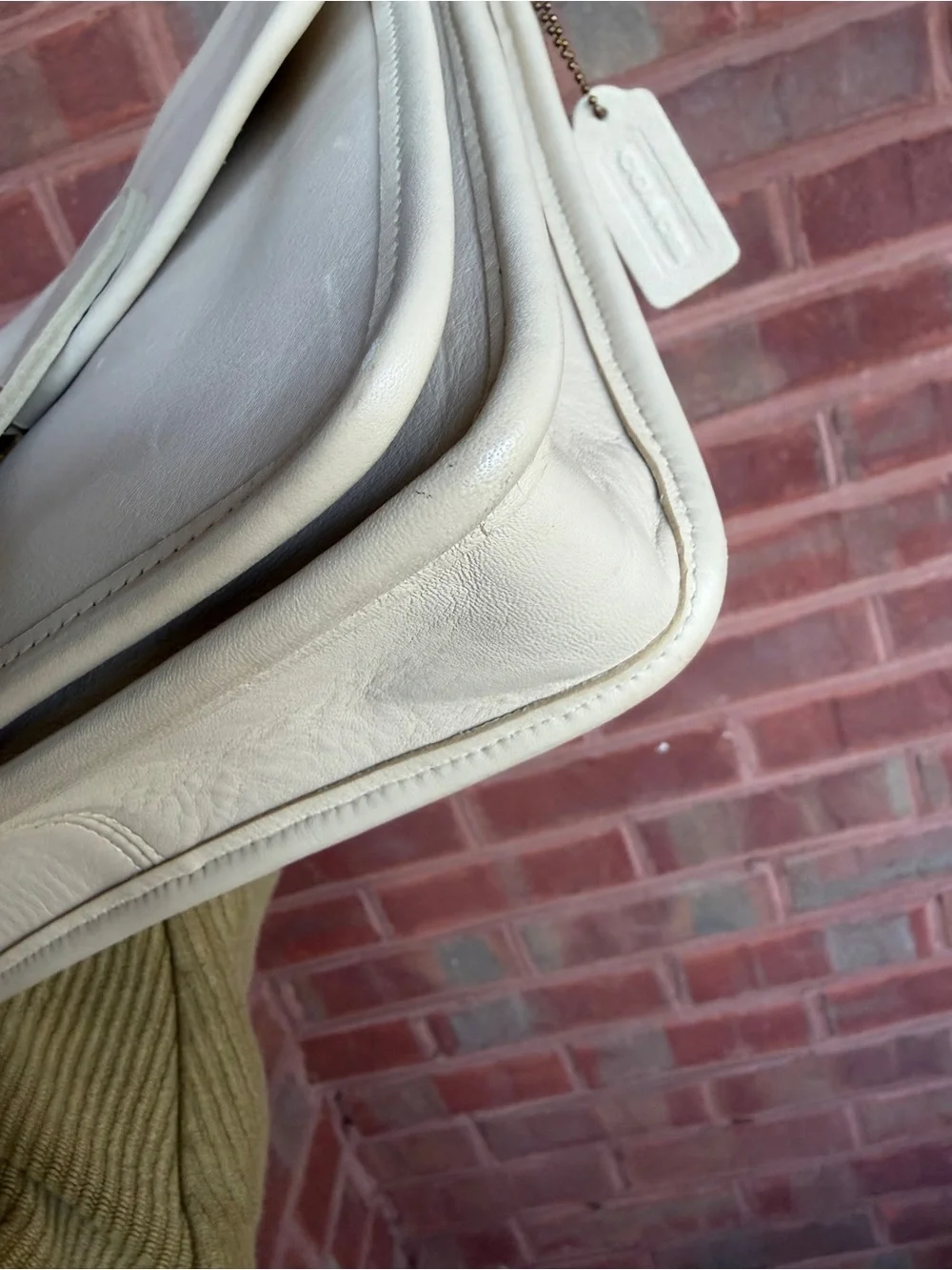 Vintage Coach Station Bag 5130 in Bone EUC